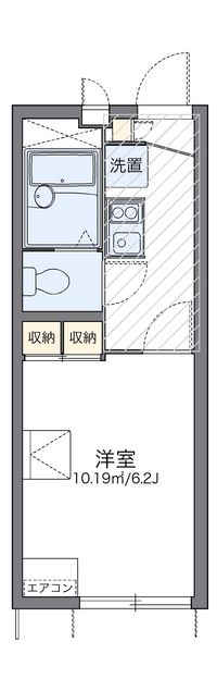 レオパレスシャトーナカジマＣ棟 間取り図