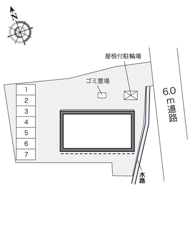 レオパレスＫＡＷＡＫＵＢＯ 配置図