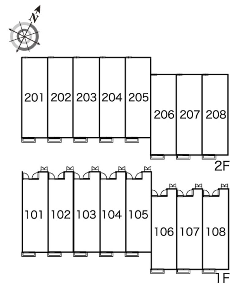 レオパレス大保 間取配置図