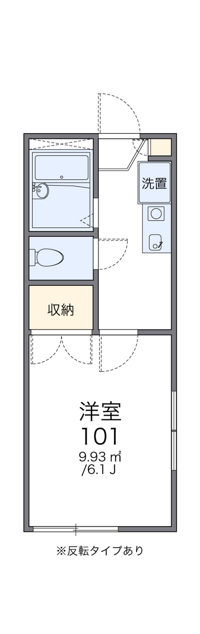 レオパレス粟津 間取図