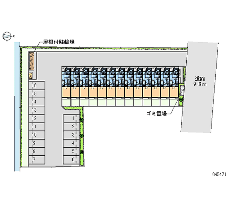 45471 bãi đậu xe hàng tháng