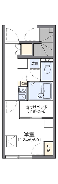 レオパレスフルール 間取り図