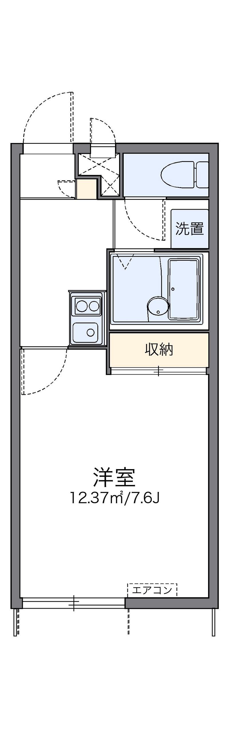 レオパレスパーシモン 間取り