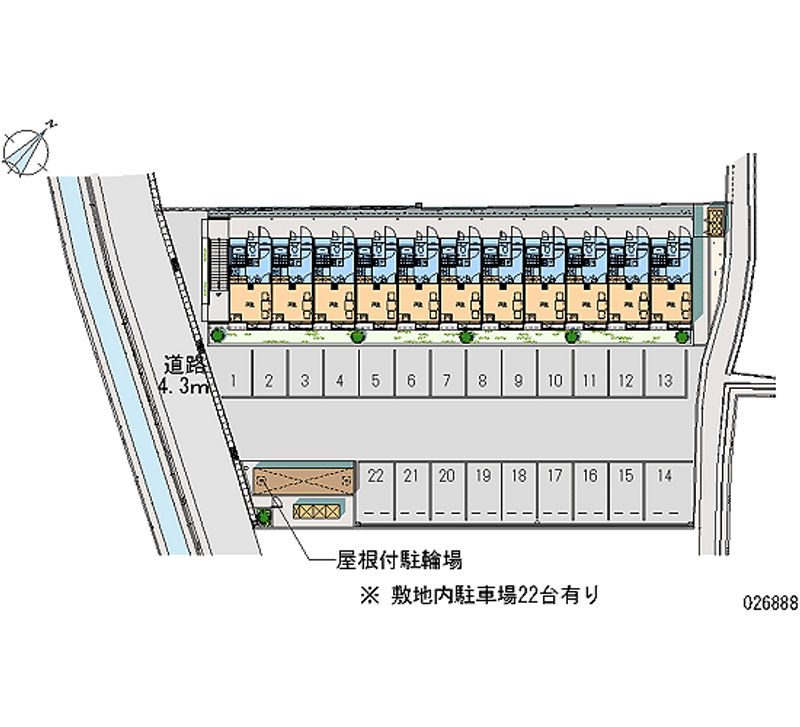 レオパレストーイ 月極駐車場