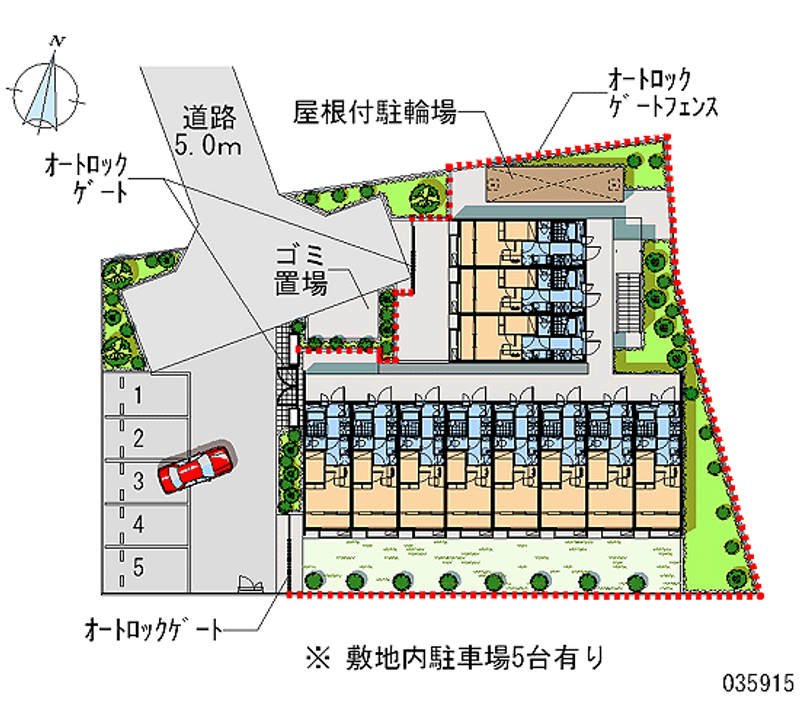 レオパレスシルバ　コート 月極駐車場