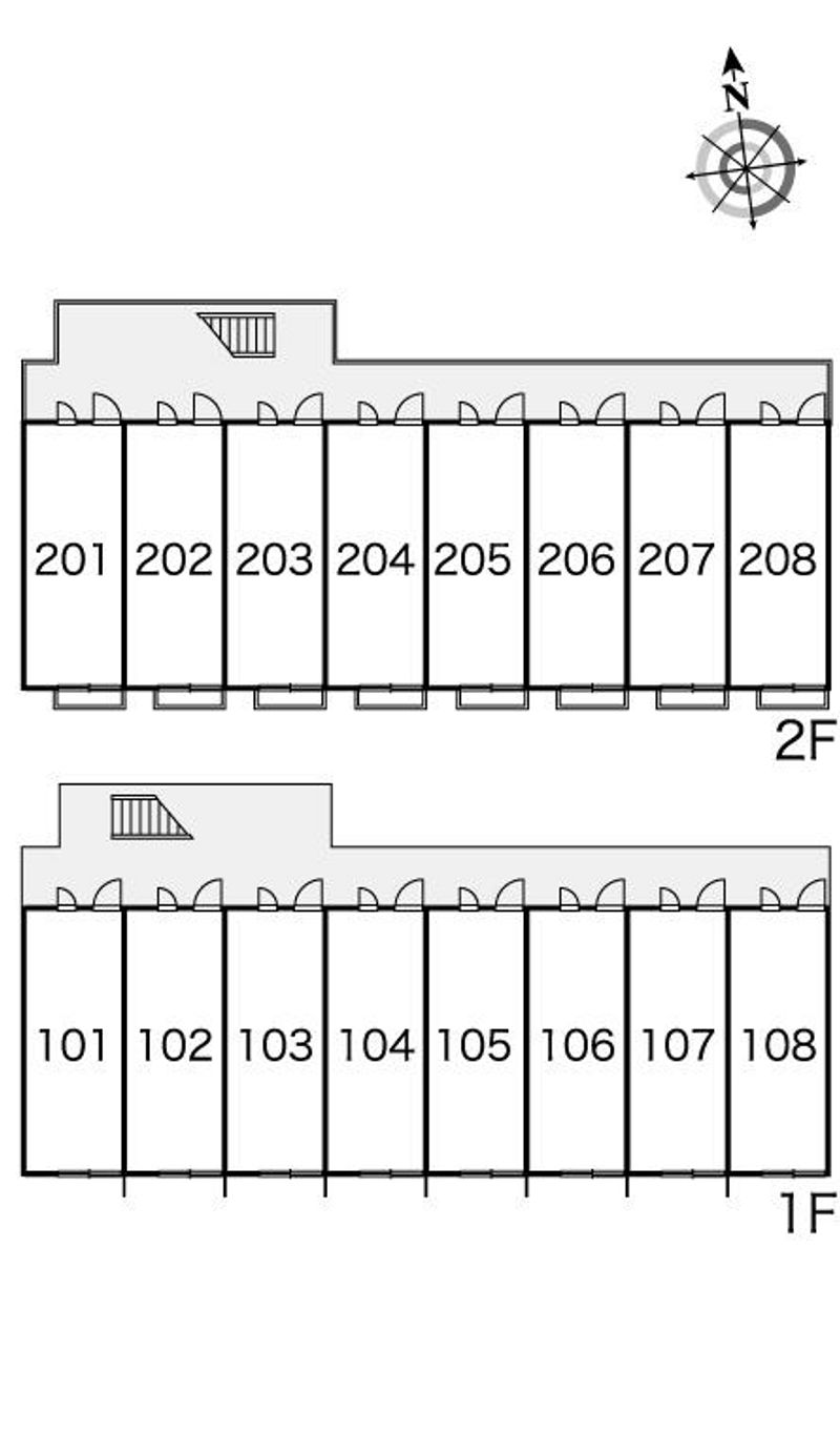 レオパレスエクセラ 間取配置図