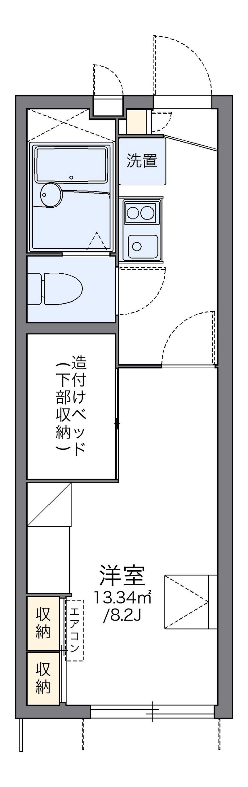 レオパレスセスト 間取図