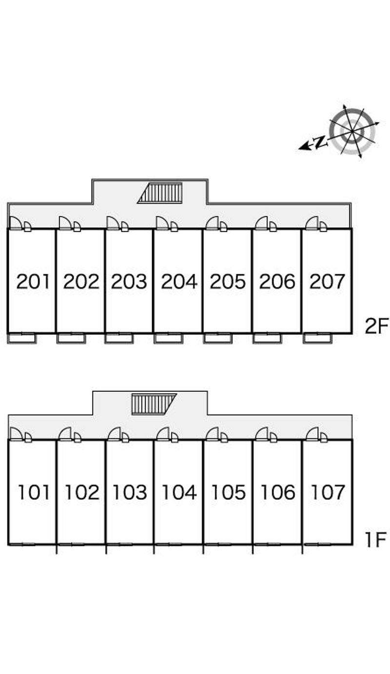 レオパレスクレオ 間取配置図