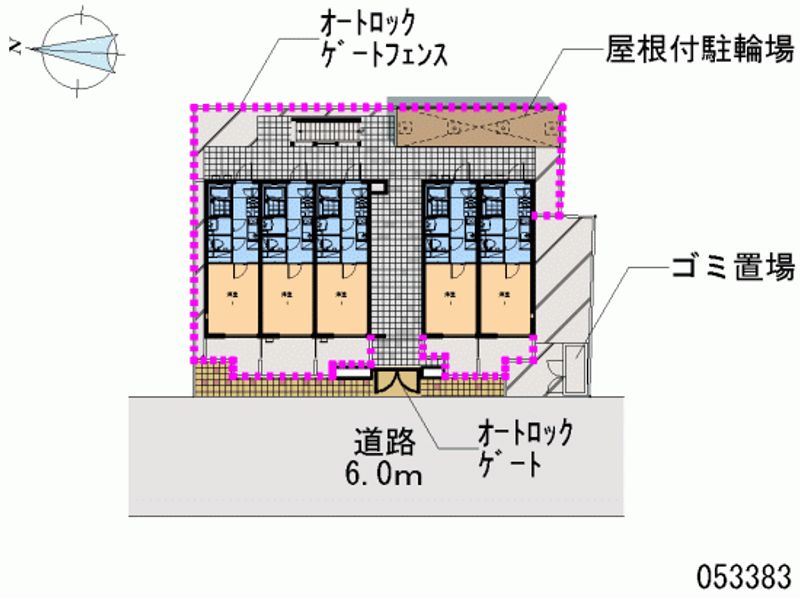 レオネクストラ　メイジュ天神橋 区画図