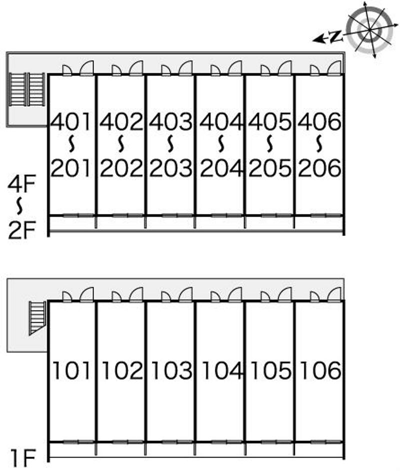 レオパレスニューセレッソ 間取配置図