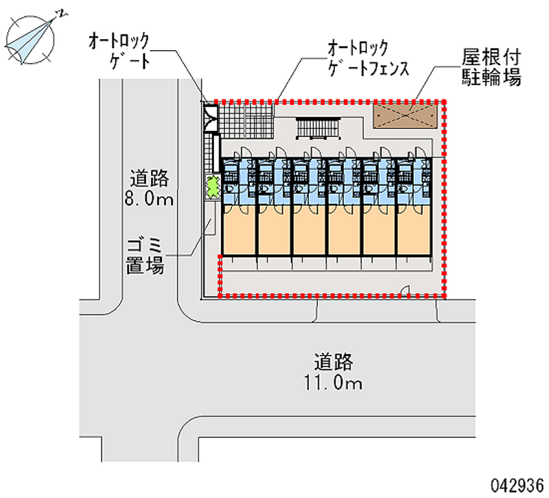 レオパレスＬｅａｆ 区画図