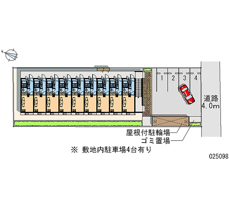 レオパレス柳 月極駐車場