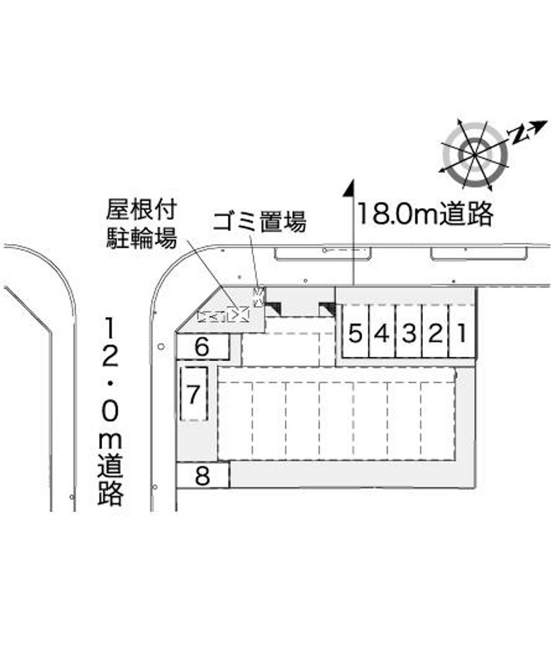 レオパレスウィンⅡ 配置図