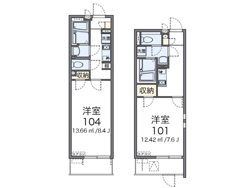 クレイノ初島 間取図