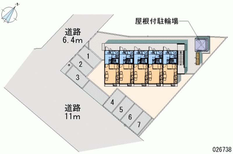 レオパレスアムール 月極駐車場