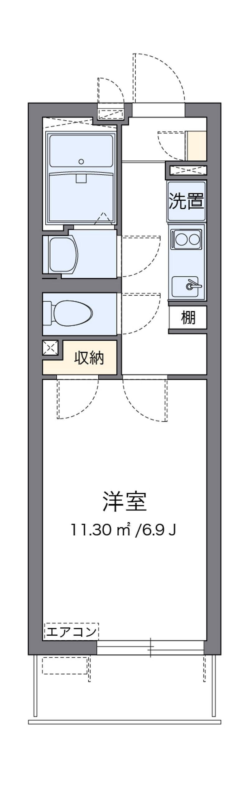 クレイノＧＯＮＴＡ 間取図