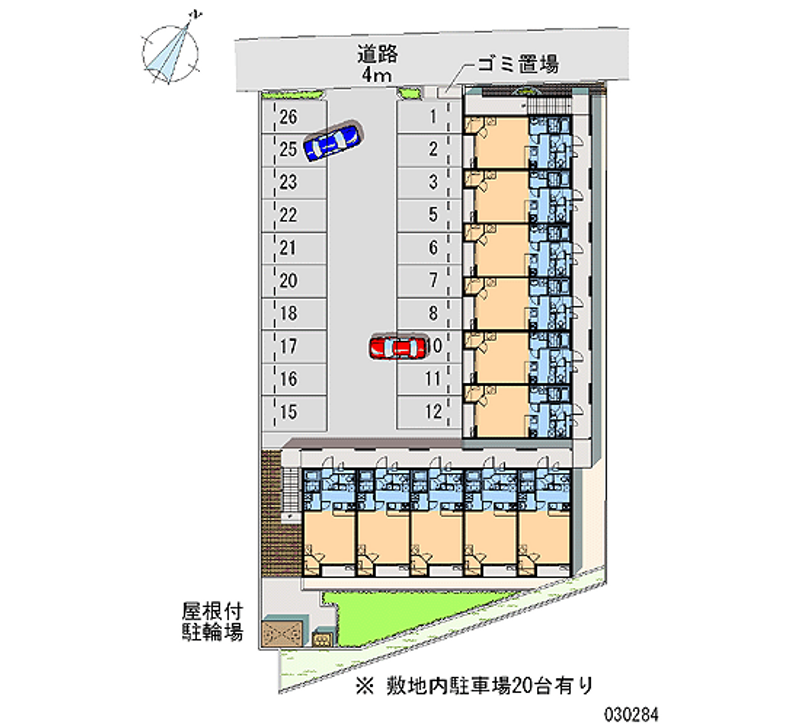 レオパレスラウルス 月極駐車場