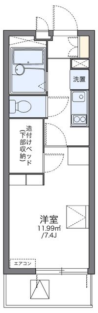 レオパレスＰａｒｋＴｏｗｎ和泉 間取り図