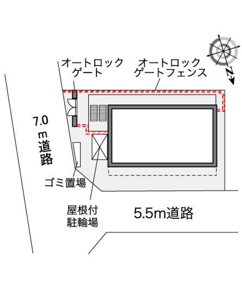 レオパレス陽木の宿 配置図