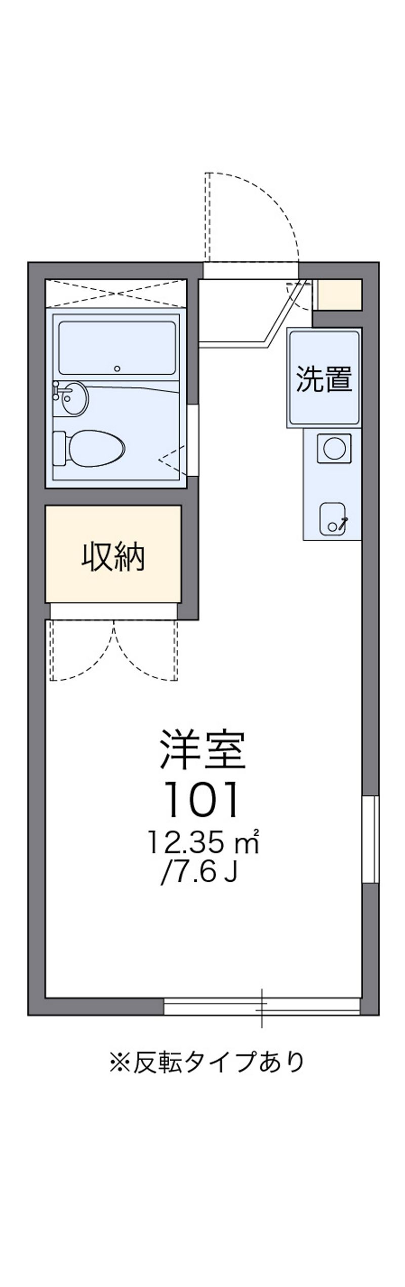 レオパレスこうべ山手 間取図