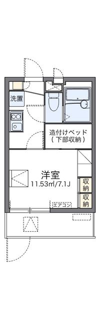 レオパレスやもと 間取り図