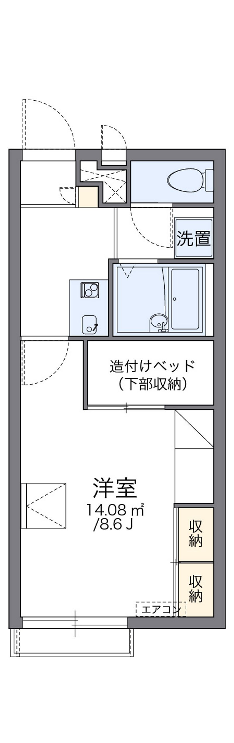 レオパレスプラサイド 間取り