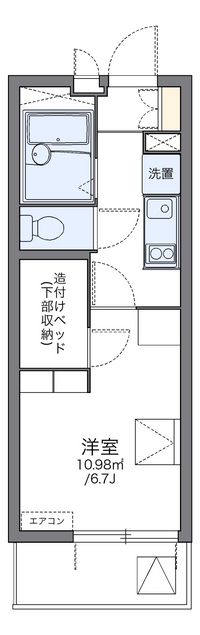 レオパレス伊勢吉 間取り図