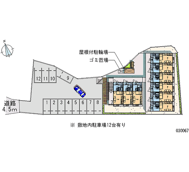 レオパレス栢ノ木 月極駐車場