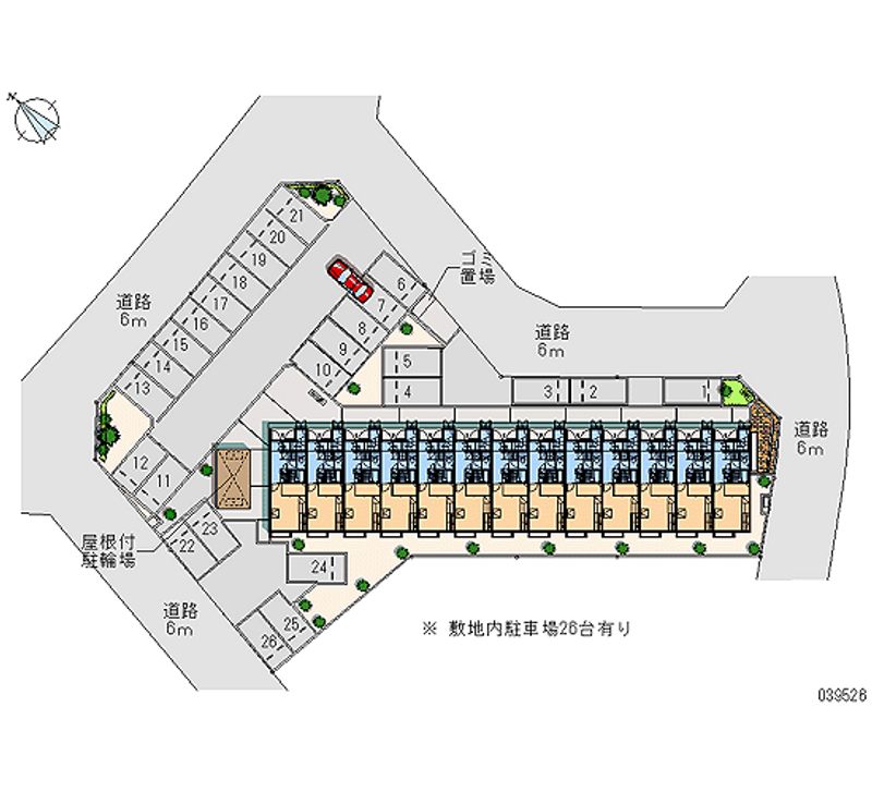 レオパレス美田園東 月極駐車場