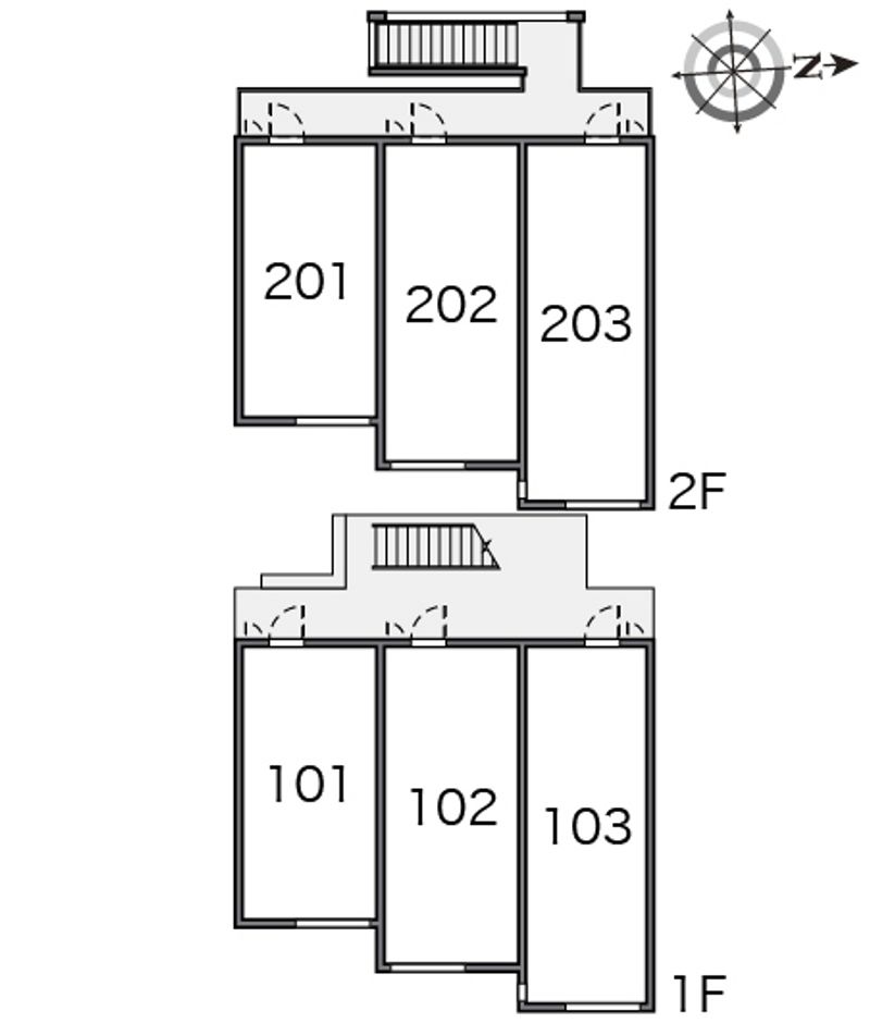 クレイノリズィエールⅡ 間取り配置図