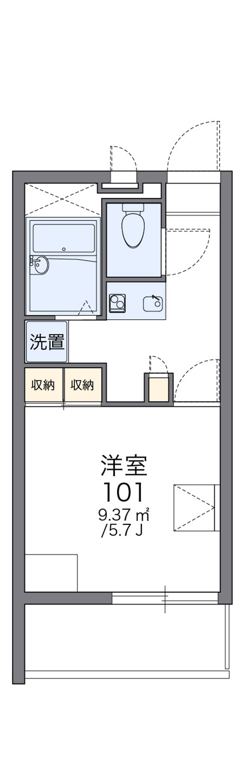 レオパレスカサブランカ 間取図