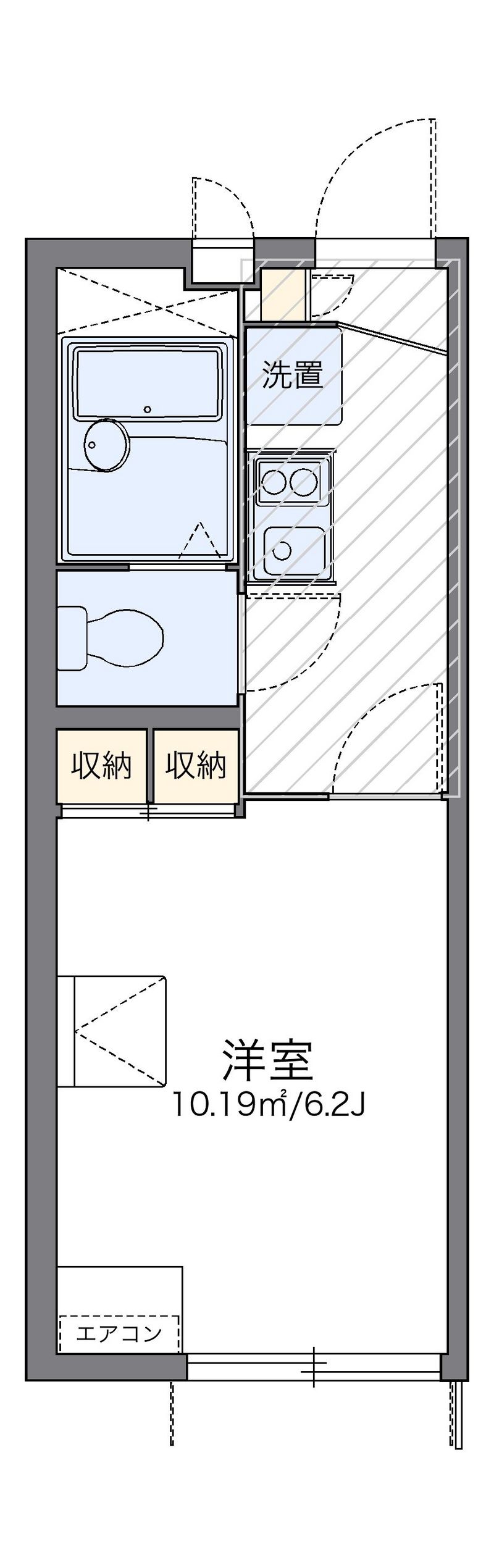 レオパレスマロンフィルド 間取図
