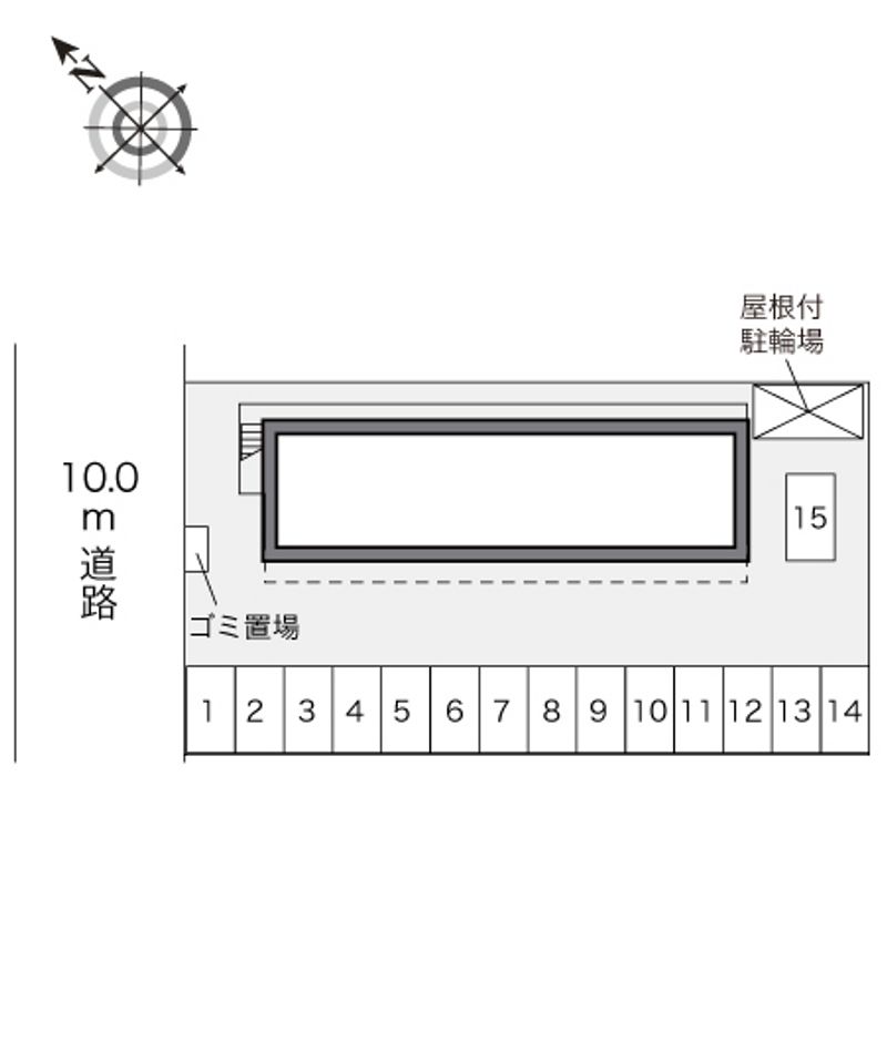 レオパレス寿 駐車場