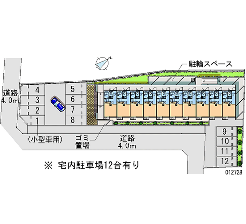 レオパレスアルファ 月極駐車場