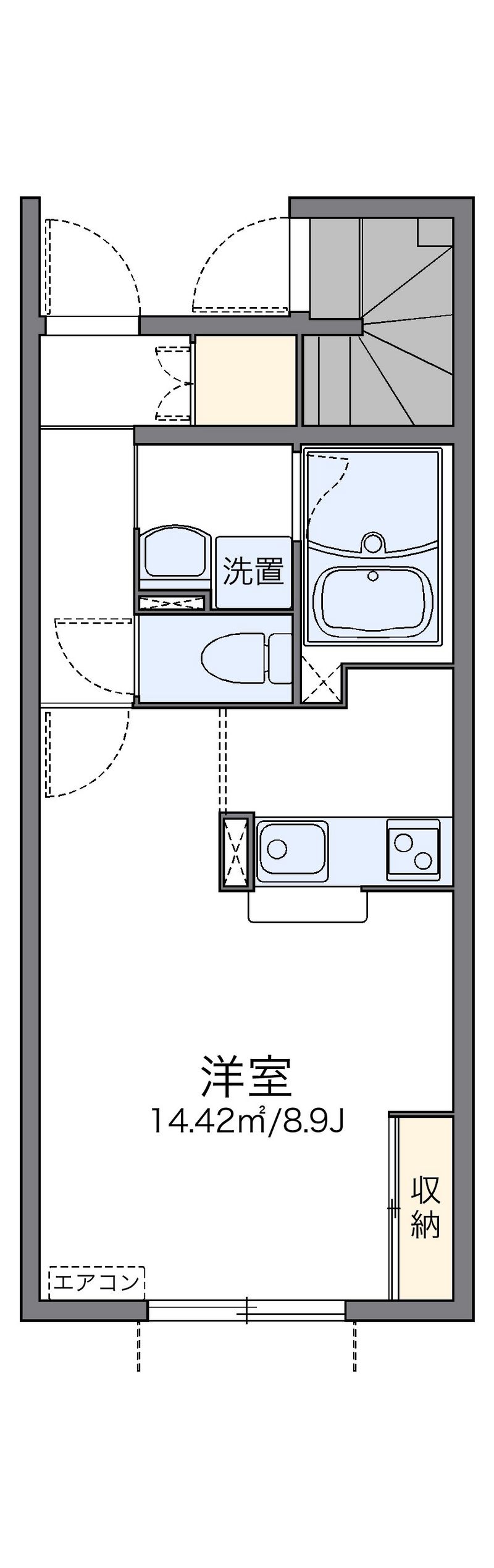 レオネクスト石原Ｂ 間取図
