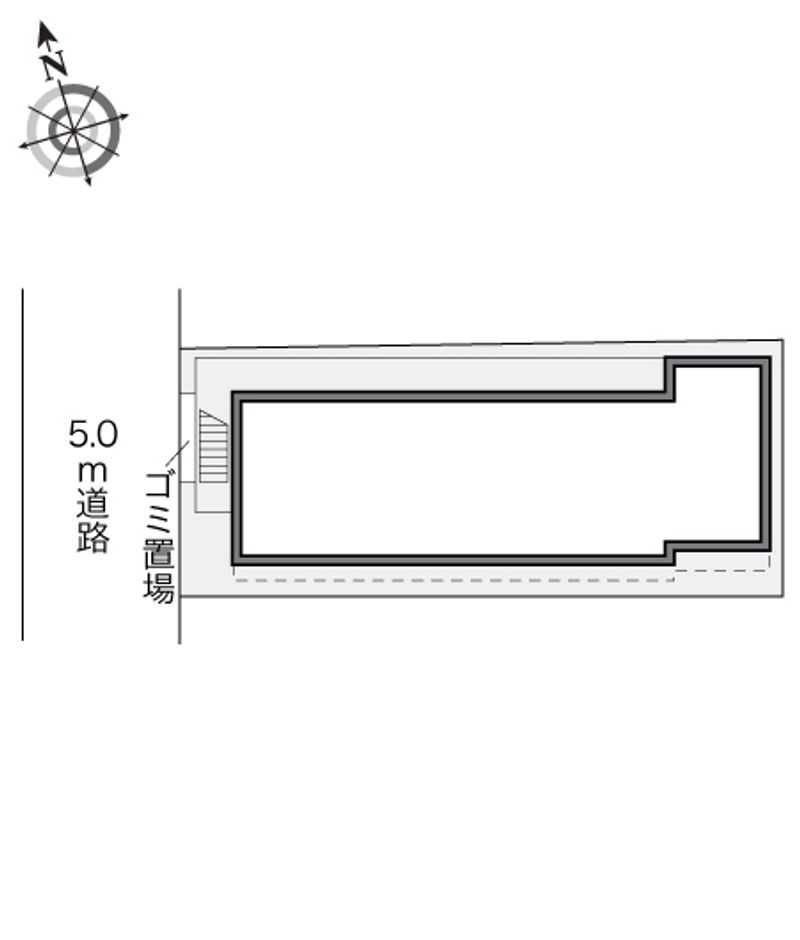 レオパレスみゆき荘 配置図