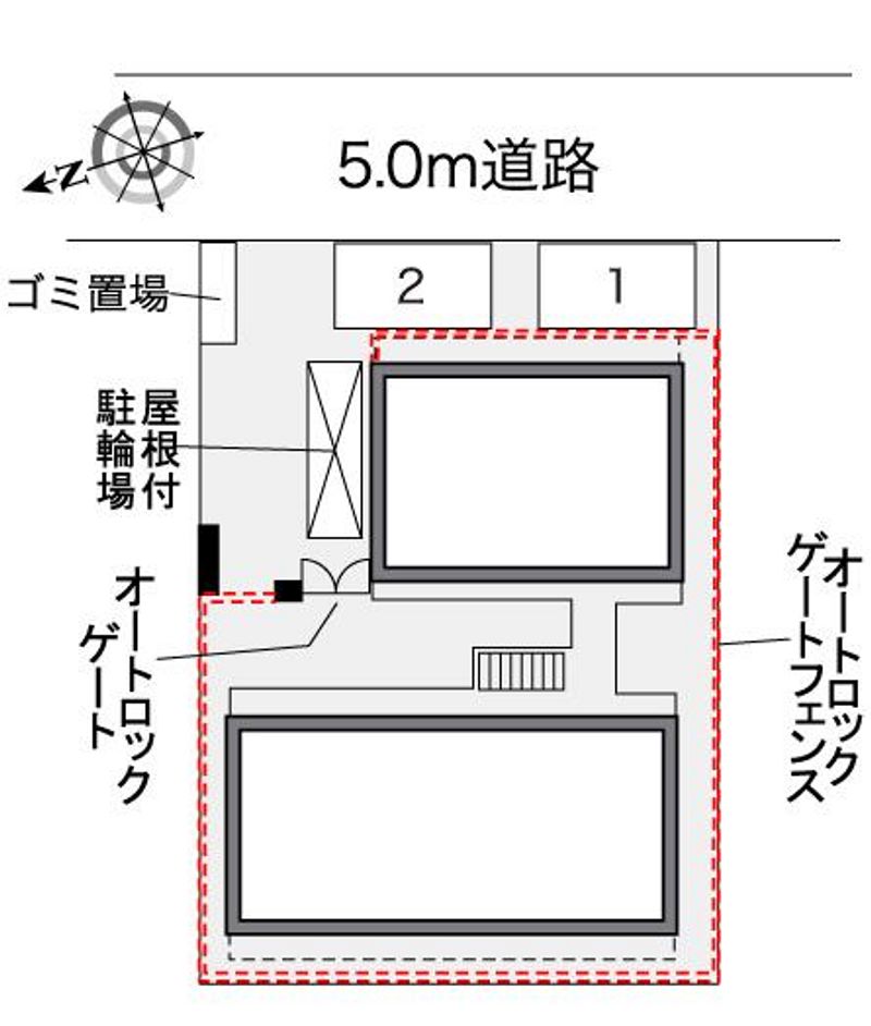 レオパレスグリーン　サカエ 配置図