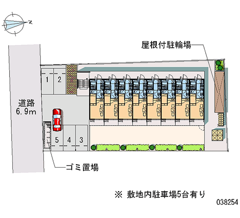 レオパレスホワクラハイツ 月極駐車場