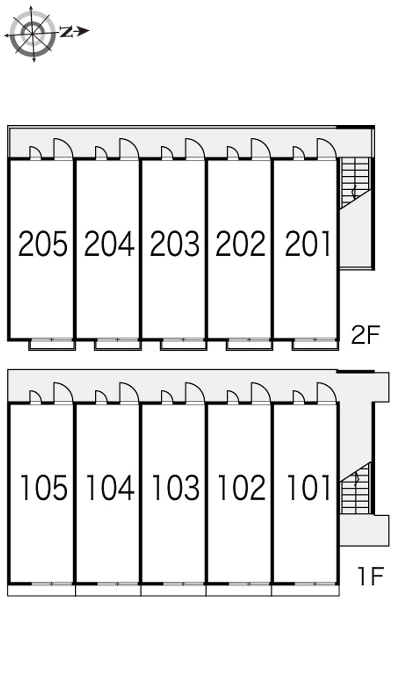 レオパレスオーキッドⅡ 間取配置図