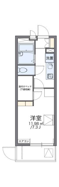 レオパレスハミング　バード 間取り図