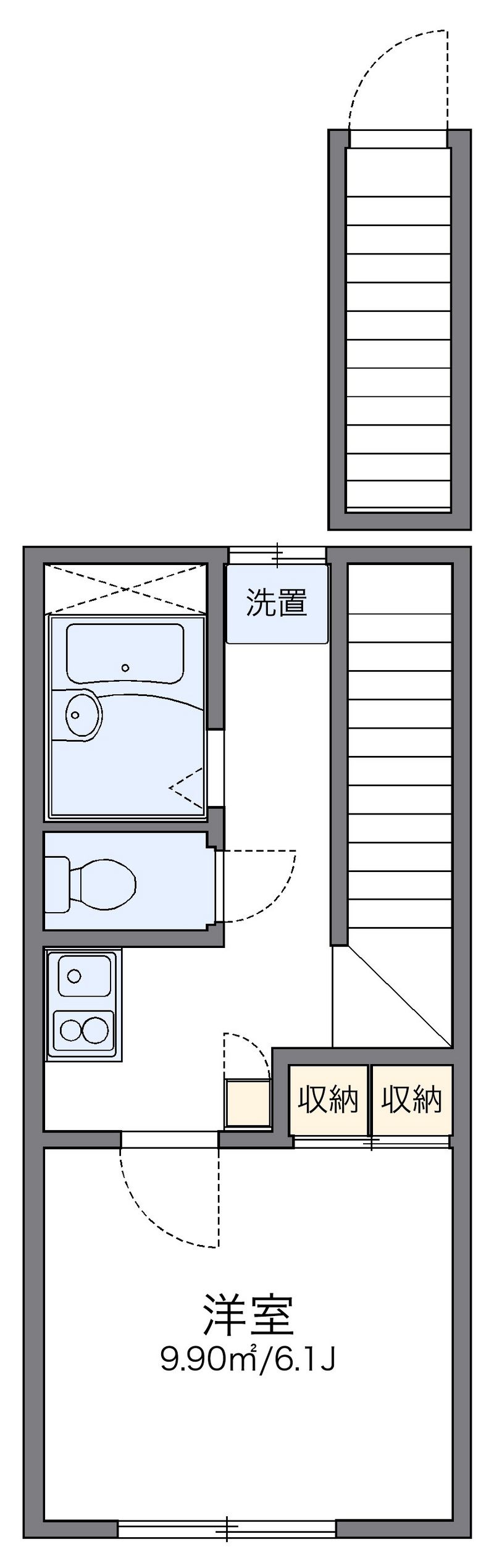 レオパレス中原 間取図
