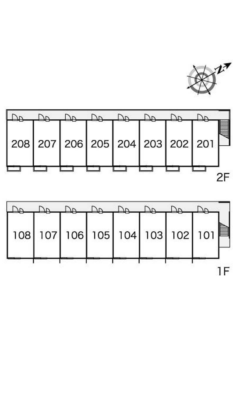 レオパレスポワール 間取り配置図