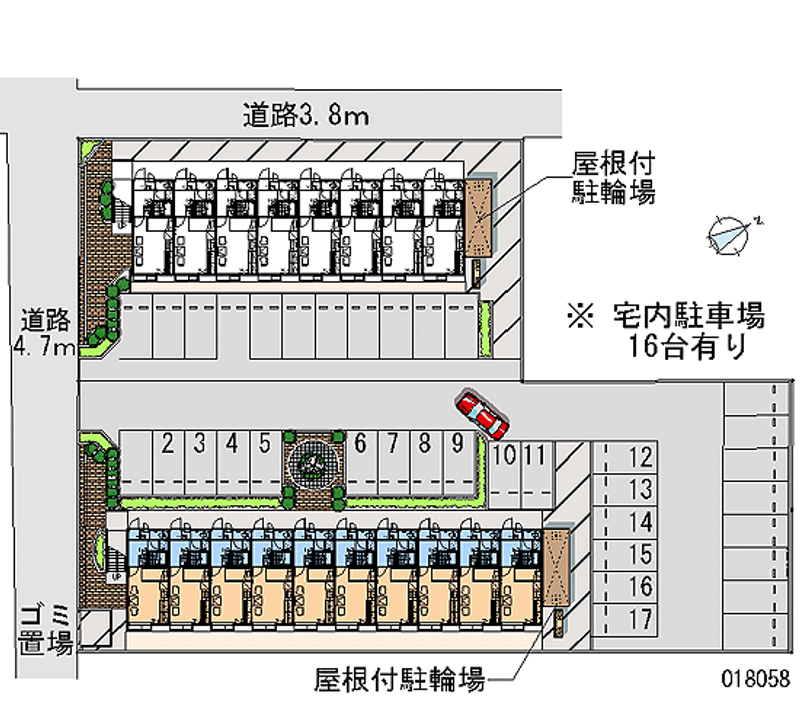 18058 Monthly parking lot