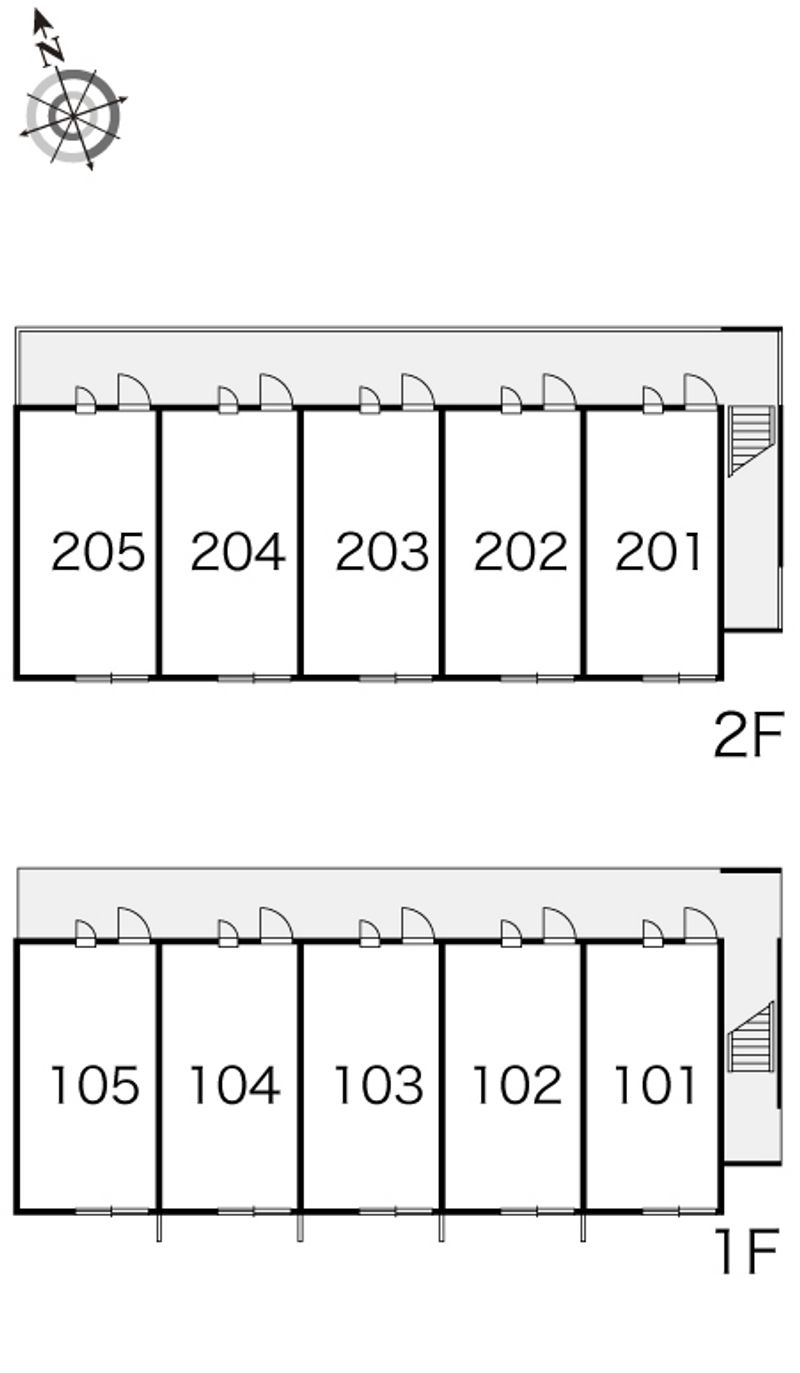 レオパレスルフォン　ミュー 間取配置図