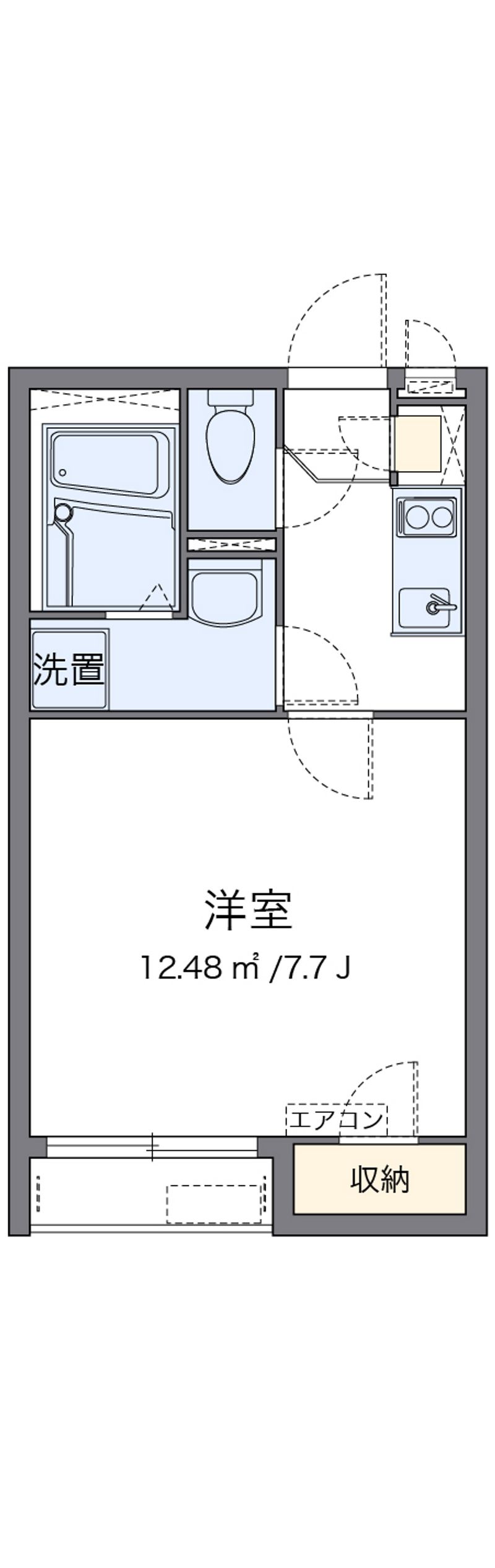 クレイノＳＫＹ　ＲＩＤＧＥ 間取図