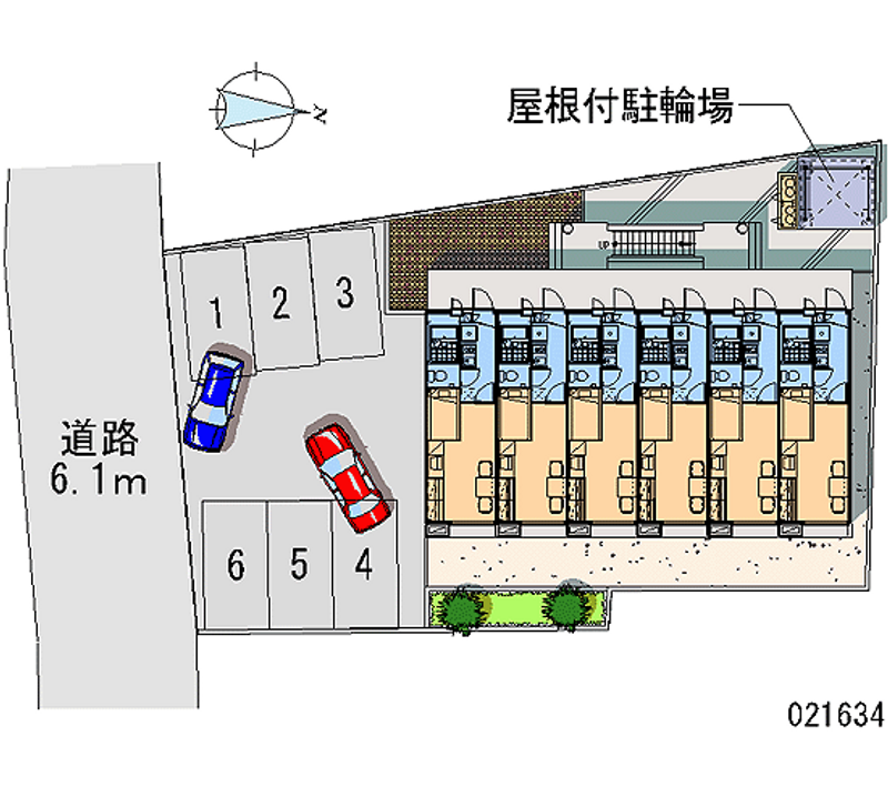 レオパレス境田 月極駐車場