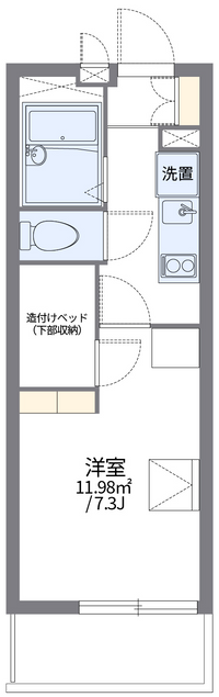 レオパレスメルヴェーユ佐賀 間取り図