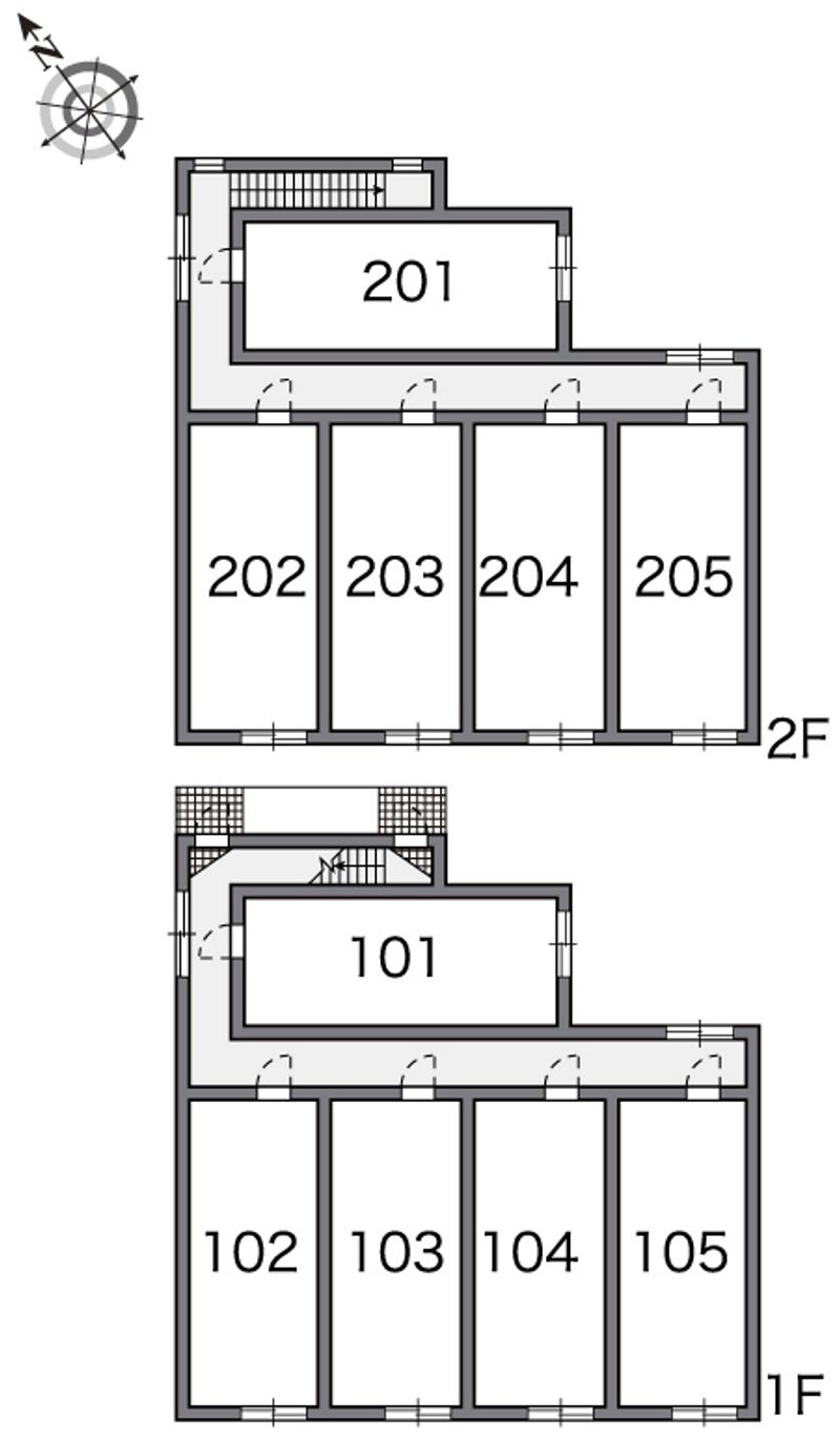 レオパレスオークヒルズ 間取配置図