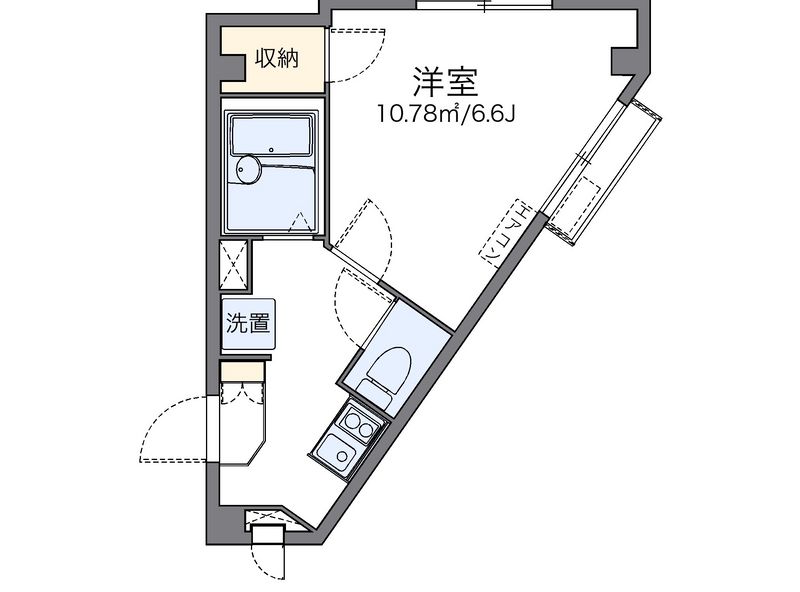 レオパレスファラオ後楽安藤坂 間取図