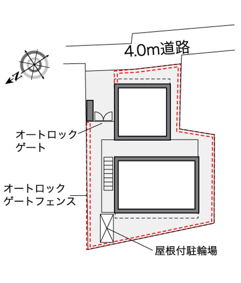 レオパレスシャンテ幕張 配置図